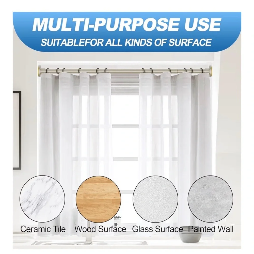 Nickel Shower Curtain Rod 31”-80” (A279)
